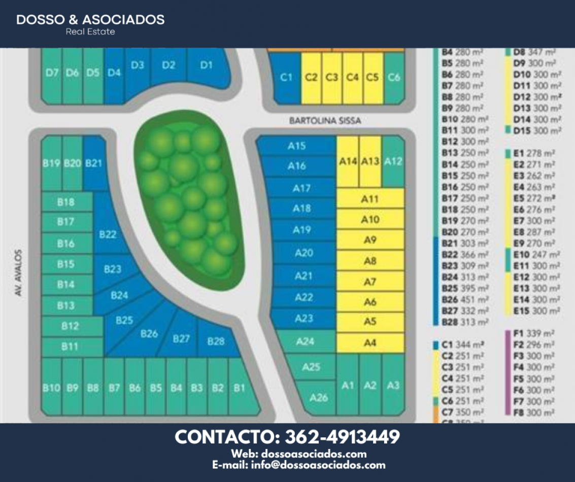 VENDE 3 TERRENOS CONTIGUOS EN BARRIO PARQUE ARBOLEDAS