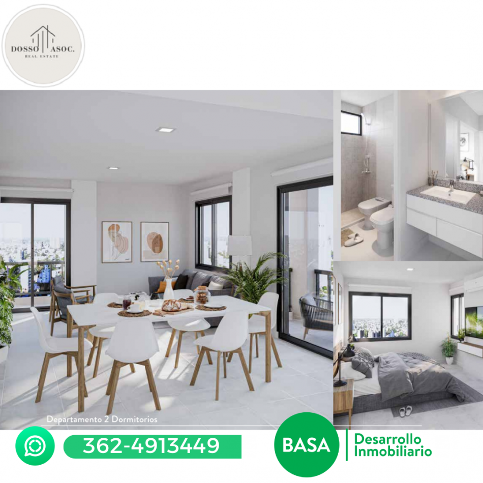 VENDE DEPARTAMENTOS DE 1, MONOAMBIENTE, 2 Y 3 DORMITORIOS DE POZO