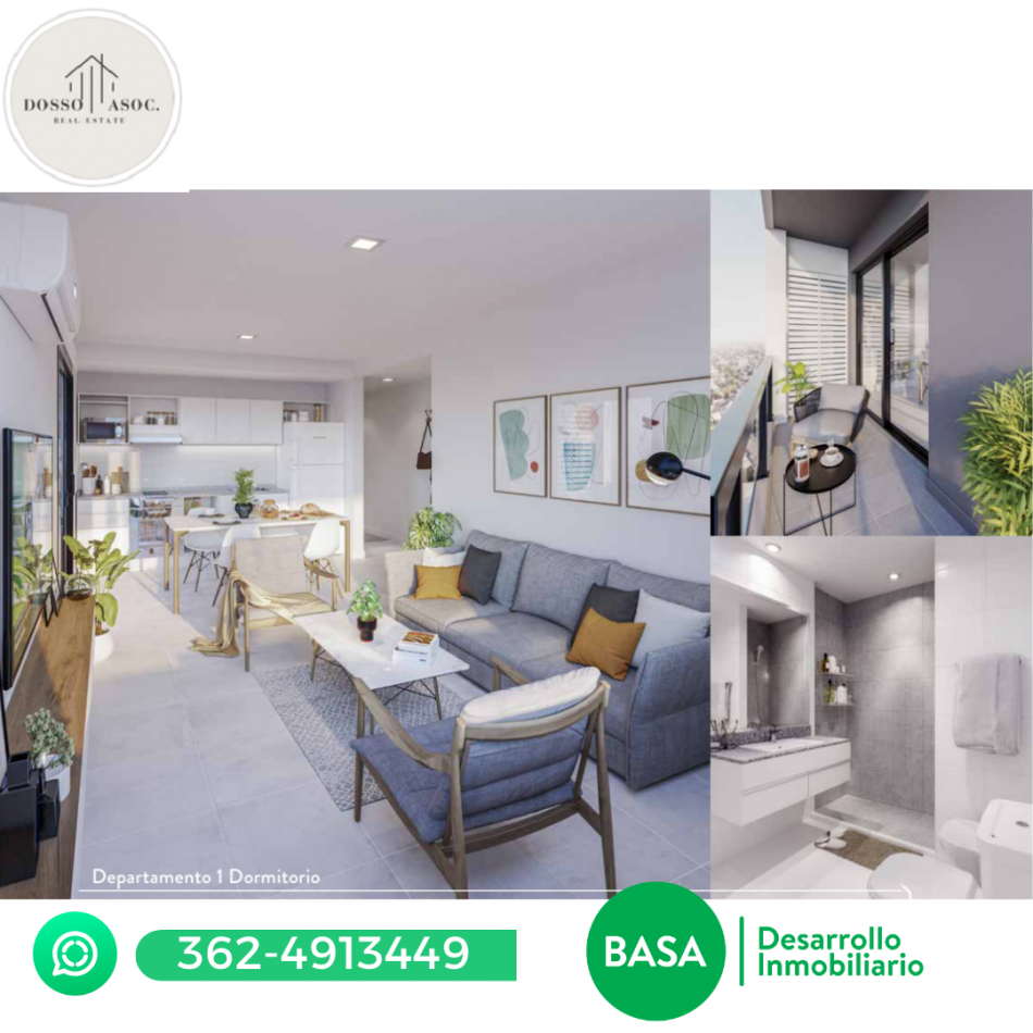 VENDE DEPARTAMENTOS DE 1, MONOAMBIENTE, 2 Y 3 DORMITORIOS DE POZO
