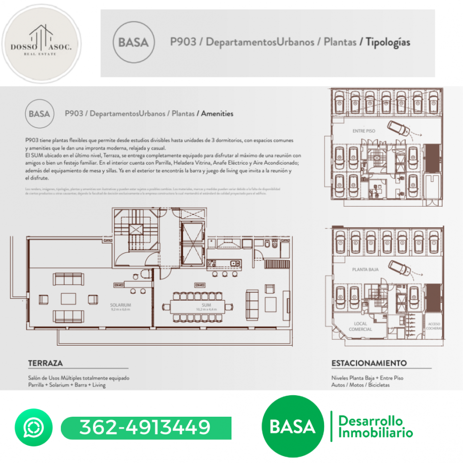VENDE DEPARTAMENTOS DE 1, MONOAMBIENTE, 2 Y 3 DORMITORIOS DE POZO